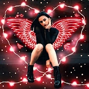 Instasquare 照片编辑器 滴水艺术，霓虹灯线条艺术