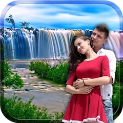 瀑布相框